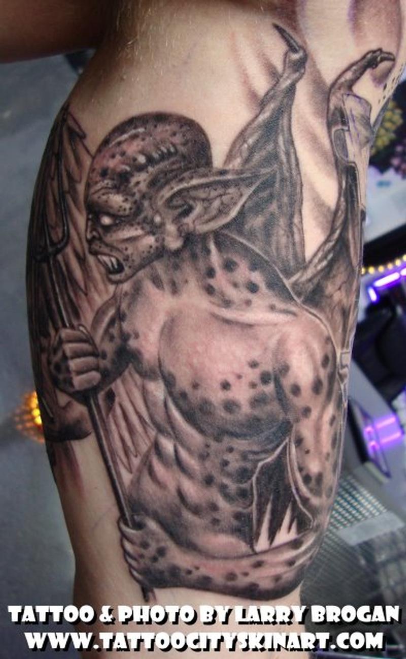 Spotted Demon By Larry Brogan Tattoonow