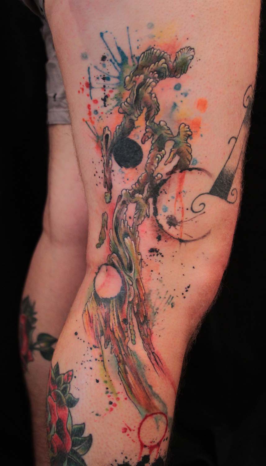 Abstract Painting Tattoo 2 by Gene Coffey: TattooNOW Abstract Painting Tattoo 2 by Gene Coffey: TattooNOW