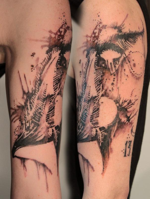 Abstract Gulper Eel Tattoo by Gene Coffey: TattooNOW