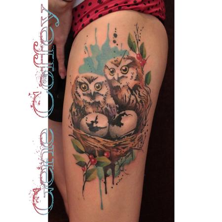 Tattoos - Baby owls - 95245