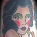 Tattoos - traditional girl Tattoo - 52213