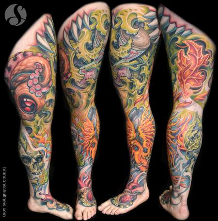 Tattoos - Leg Sleeve - 91611