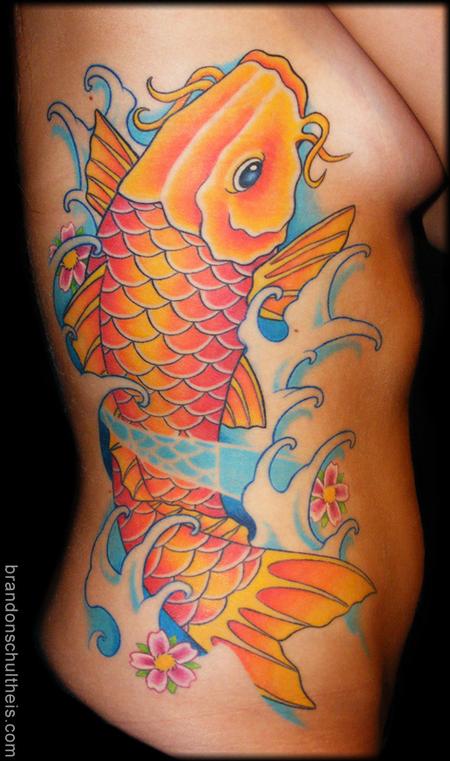 Tattoos - Koi Rib Tattoo - 59838