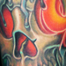Tattoos - Skull, Candles & Roses Tattoo - 68120