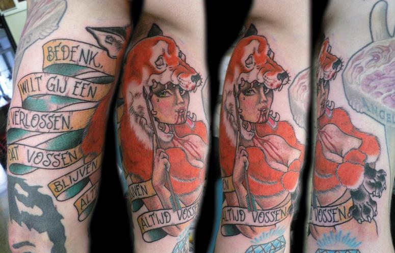 Fox skin tattoo by Sam Rulz: TattooNOW