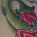Tattoos - neck with flowers - 50736