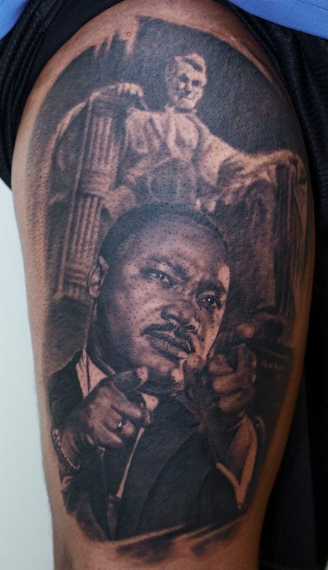 Martin Luther King Tattoo by Remis Tattoo: TattooNOW