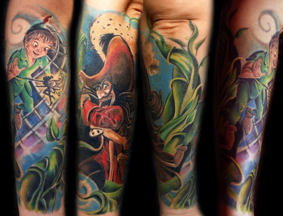 Peter Pan and Captain Hook by Michele Turco: TattooNOW