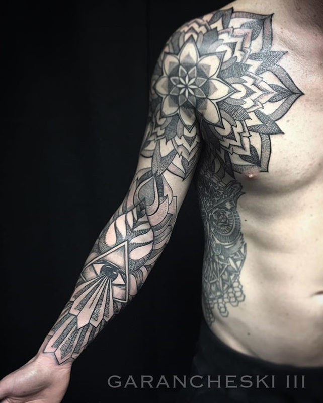 Design a Half Sleeve GEOMETRIC Tattoo · Creative Fabrica