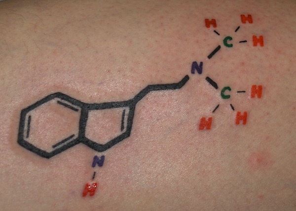 DMT Molecule Structure Tattoo by John Garancheski III: TattooNOW