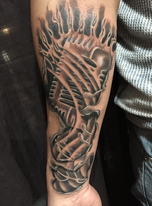 Microphone by Donny Newman: TattooNOW