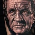 Tattoos - Johnny Cash Skull Tattoo - 115687