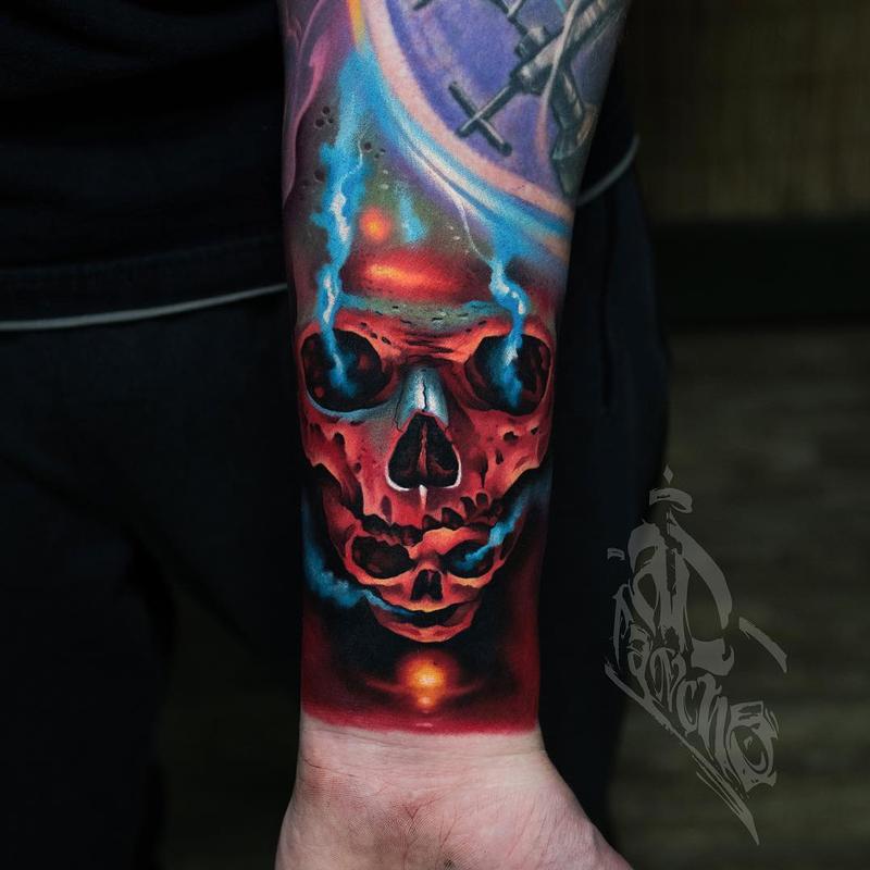 Red Skull Tattoo by A.D. Pancho: TattooNOW