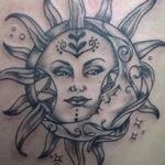 Tattoos - Sun & Crescent Moon - 108728