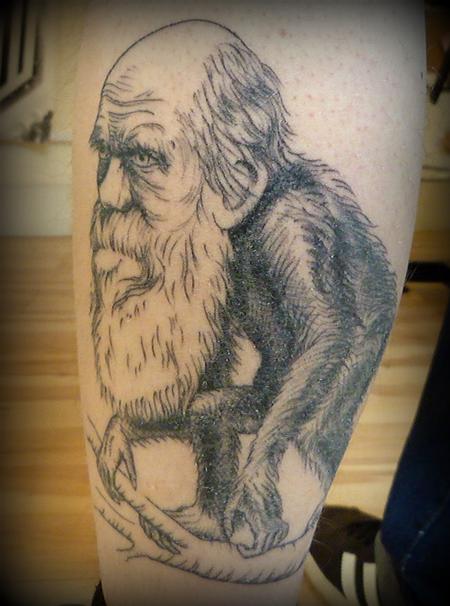 Tattoos - Charles Darwin Tattoo 2 - 63959
