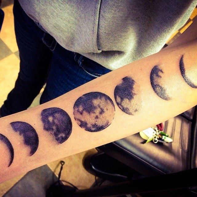 Moon Phase by Benjamin Jenness: TattooNOW Moon Phase by Benjamin Jenness: TattooNOW