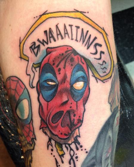 Tattoos - Zombie Deadpool Head - 115900