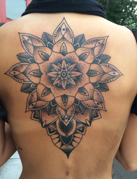 Tattoos - Mandala on the back - 117383