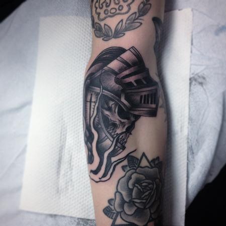 Tattoos - knight skull - 101418