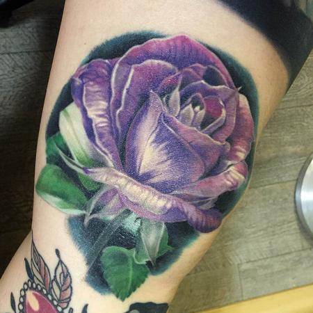 Tattoos - Purple Rose Tattoo - 115612