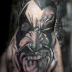 Tattoos - Black and Gray Cartoon Portrait Tattoo - 115613