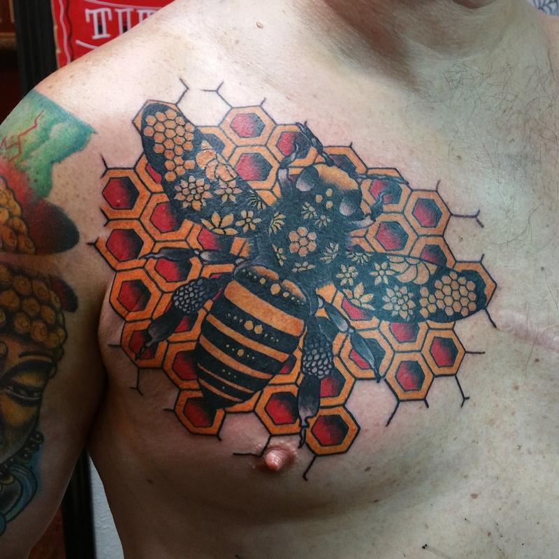 Tattoo uploaded by The Black Hat Tattoo Dublin  Did you know  Generally  speaking a bee tattoo stands for loyalty These tiny insects are loyal to  other members of a beehive