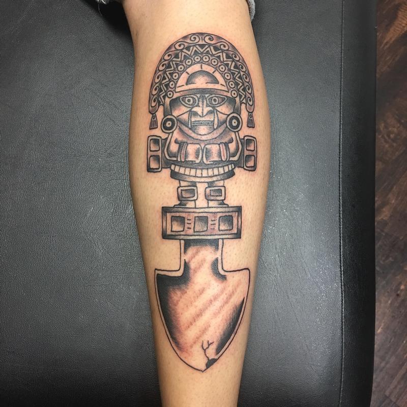 Tribal Tumi Tattoo Design - ₪ AZTEC TATTOOS ₪ Warvox Aztec Mayan Inca Tattoo  Designs