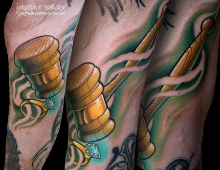 Tattoos - Gavel and death sentence - 104339