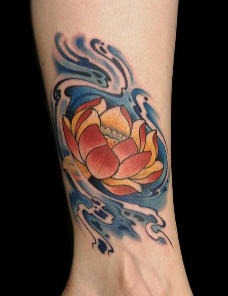Tattoos - Lotus and water - 116046