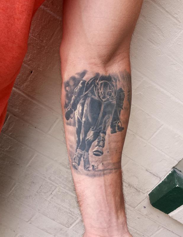 Polo horse by Damion Cressy: TattooNOW