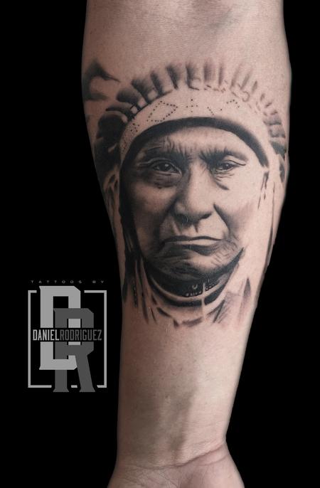 Daniel Rodriguez - native american tattoo