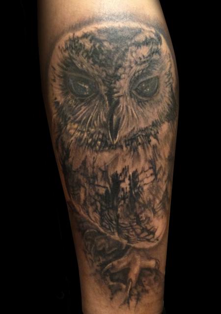 Tattoos - Zeus the Blind Owl - 108461