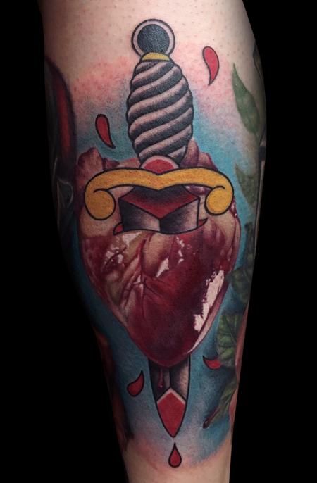 Tattoos - Heart and Dagger - 119223