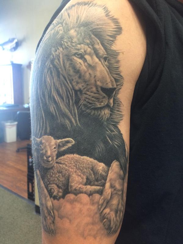 Update more than 75 religious lion and lamb tattoo latest  thtantai2
