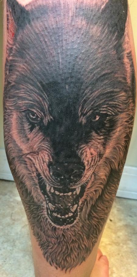 Wolf tattoo by Edward Lott: TattooNOW :