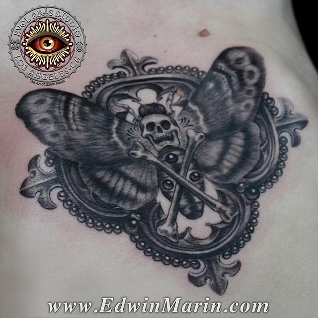 Gothic Butterfly tattoo men at theYoucom