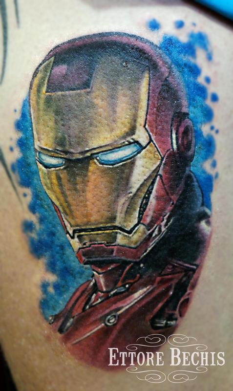 Fantasy Ironman Tattoo by Carlox Tattoo