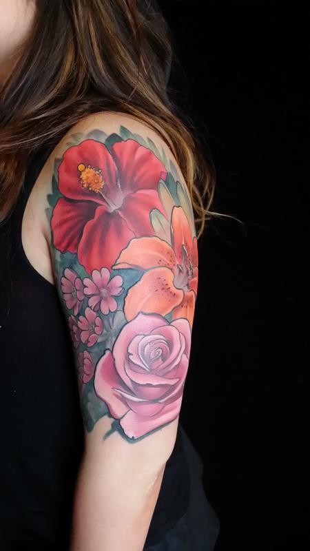 Samantha Maria Rose Upper Arm Tattoo  Steal Her Style