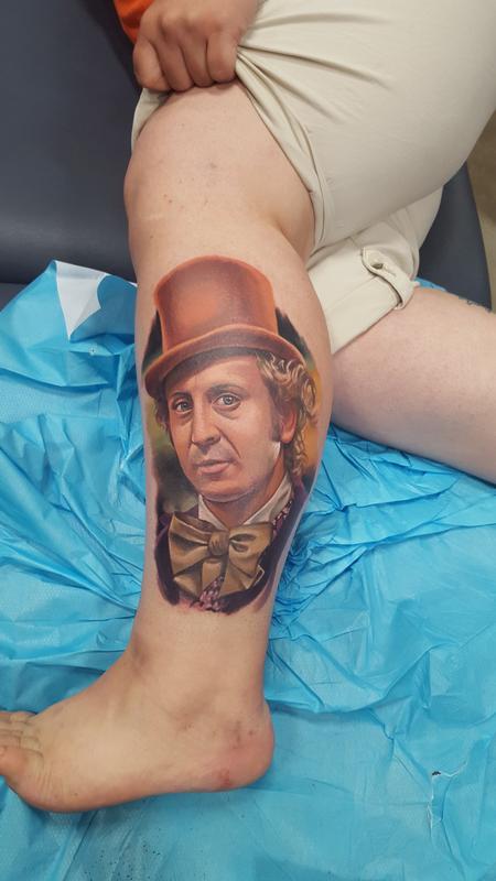 Columbus OH Tattoos on Instagram This client got a Willy Wonka tattoo  from romitoink614 at our Powell shop willywonka  willywonkaandthechocolatefactory