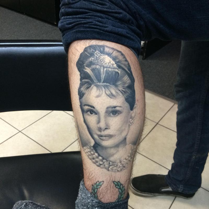 Audrey Hepburn by Jared Blue: TattooNOW