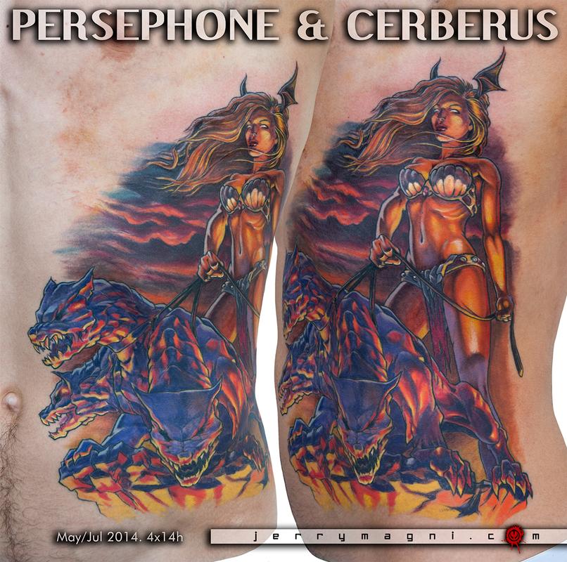 Hades and cerberus tattoos to start on another sleeve being done by  drdrewtat2 Doublediamondink tattoo tattoos ink inked  Instagram