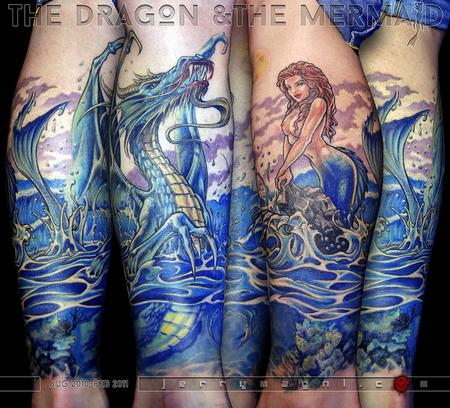 Tattoos - The Dragon and the Mermaid - 119941