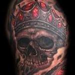 Tattoos - Skull with Crown Las Vegas Tattoo - 125747