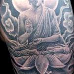 Tattoos - Buddha Lotus and Skull Tattoo - 117627