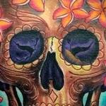 Tattoos - Skull and Flowers Tattoo - 119113