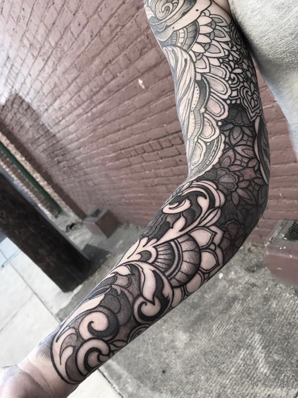 Ornamental Inner Arm Sleeve Tattoo By Laura Jade Tattoonow