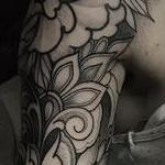 Tattoos - Lotus and peony ornamental half sleeve - 128656