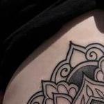 Tattoos - Floral mandala thigh tattoo - 128660