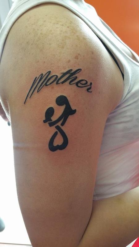 Tattoos - Mother + Daughter Infinity symbol - 108718