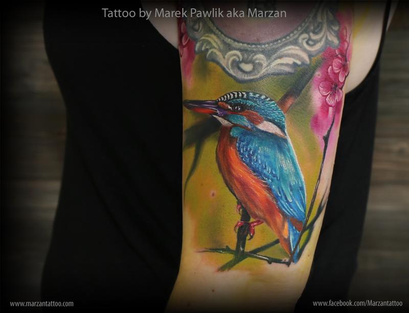 Kingfisher Bird Paradise Tattoo Shirt Illustration Stock Illustration  1209304453  Shutterstock